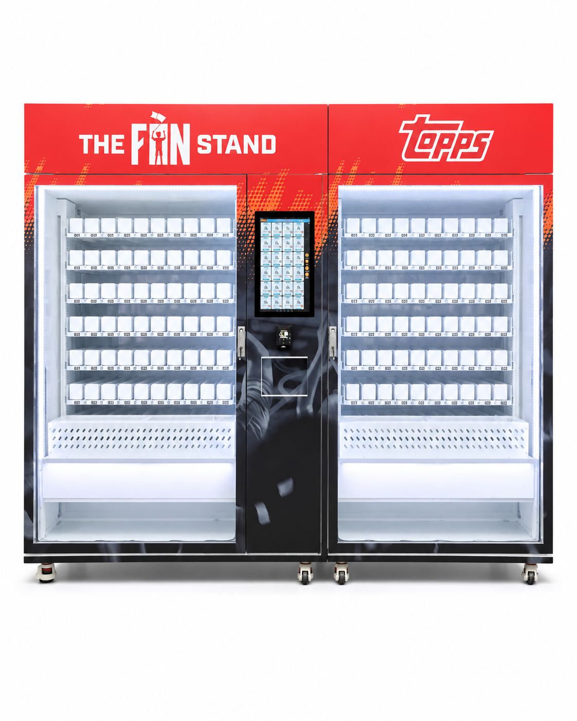Dual-Unit Combo TCG & Collectibles Vending Machine with Multi-Currency Global Payment