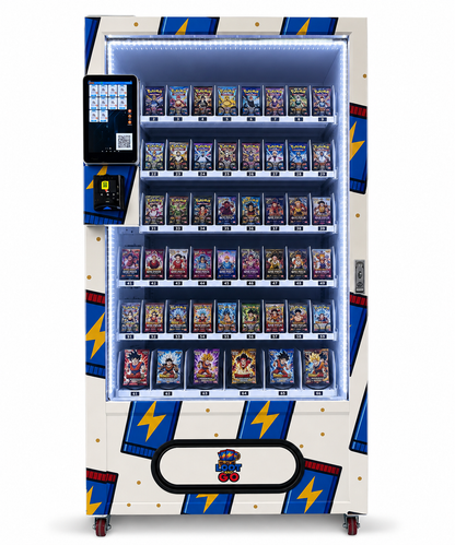 TCG Card and Pokémon Card Booste Packs Vending Machine with compact touchscreen