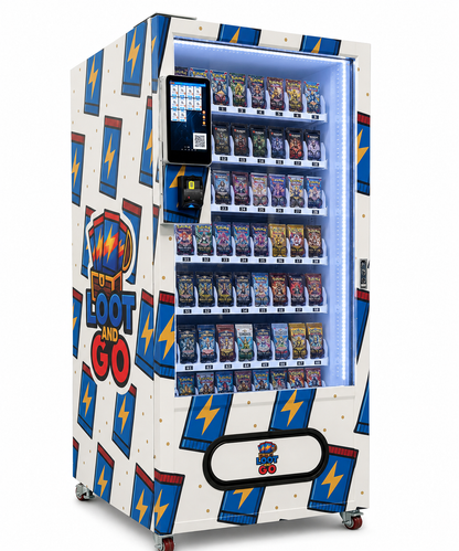 TCG Card and Pokémon Card Booste Packs Vending Machine with compact touchscreen