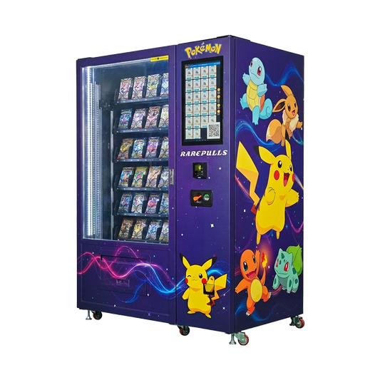 Automated TCG Card and Booster Packs Vending Machine with Flexible Spirals