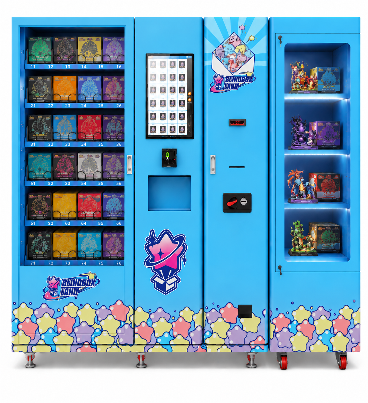 Standalone Kiosks TCG Card and Pokémon Card Booster Pack Vending Machine with HD Digital Touchscreen