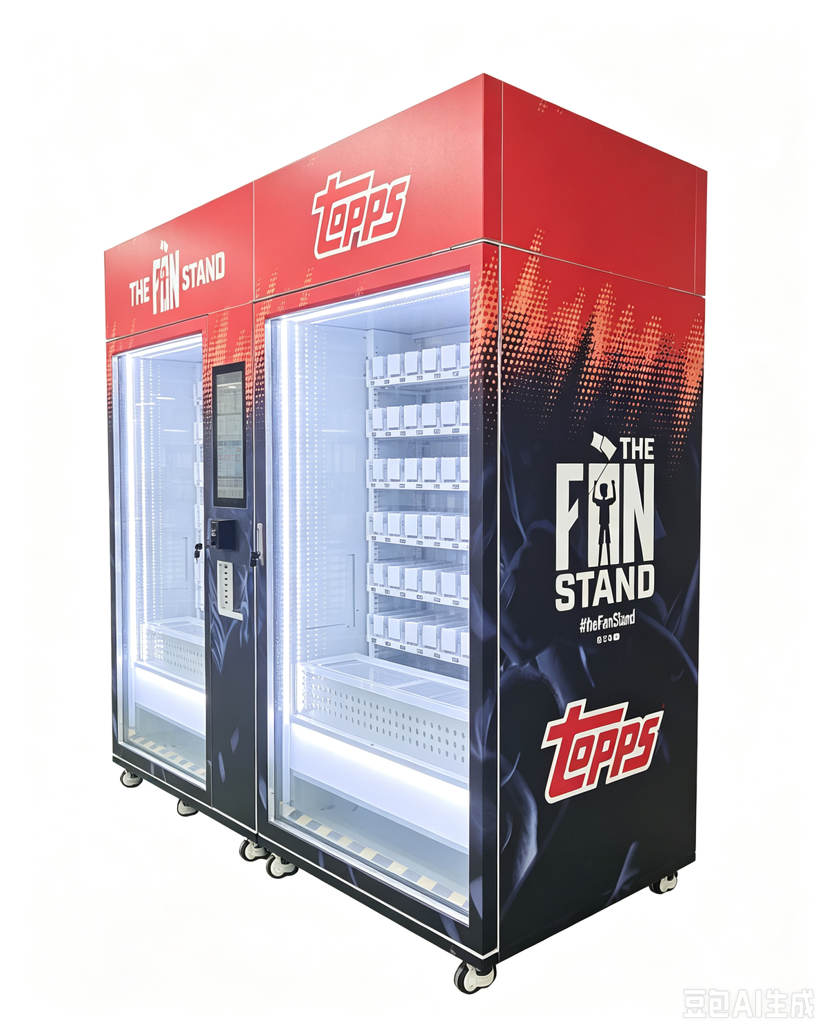 Dual-Unit Combo TCG & Collectibles Vending Machine with Multi-Currency Global Payment
