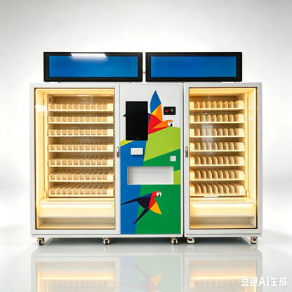 Dual-Unit Combo TCG & Collectibles Vending Machine with Multi-Currency Global Payment