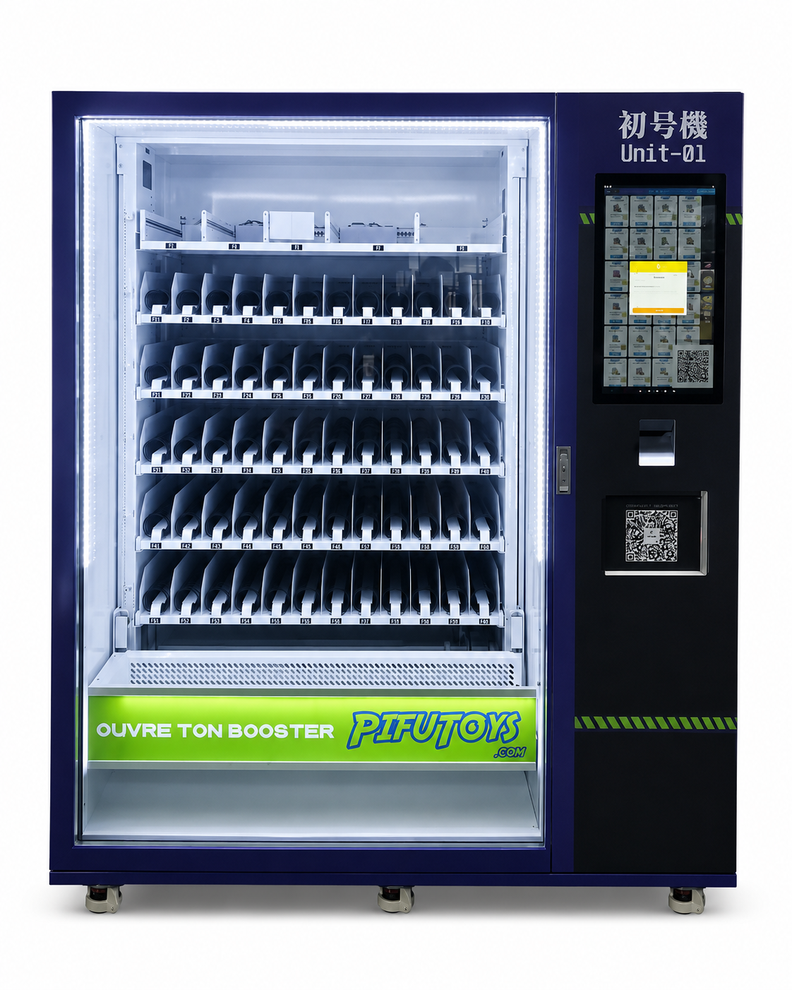 Interactive Touch Screen TCG Booster Pack Vending Machine with 24/7 Digital Signage