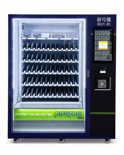 Interactive Touch Screen TCG Booster Pack Vending Machine with 24/7 Digital Signage